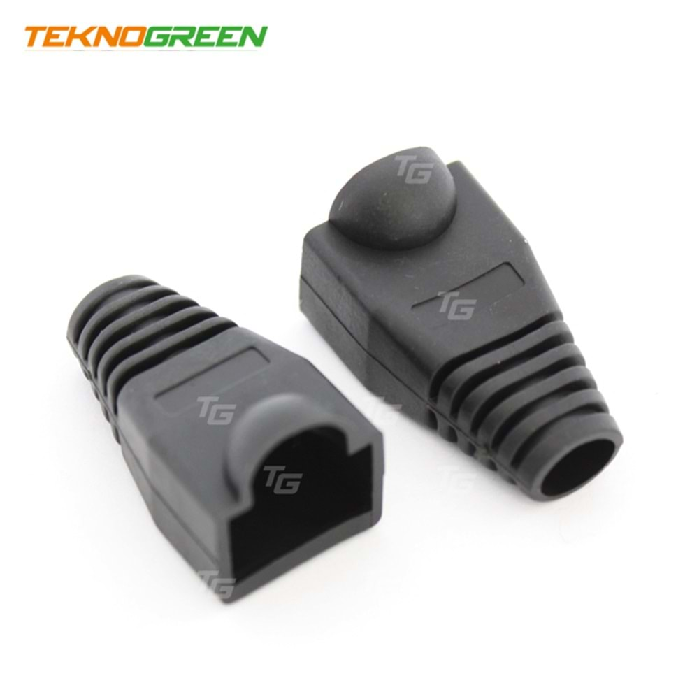 RJ45 Jack Kılıf 100 Lü Paket Teknogreen TKJ-45PS Siyah