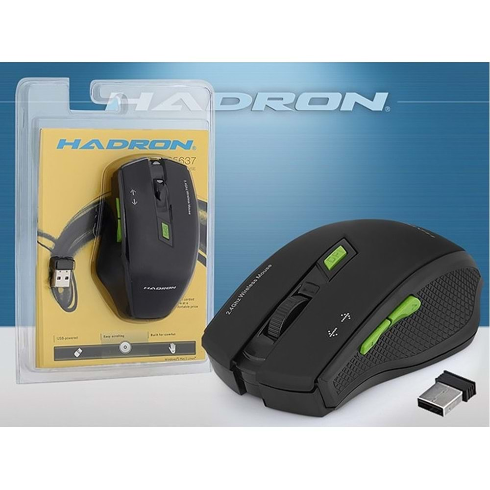 Mouse Kablosuz 2.4 Ghz Hadron HDX3404 Siyah