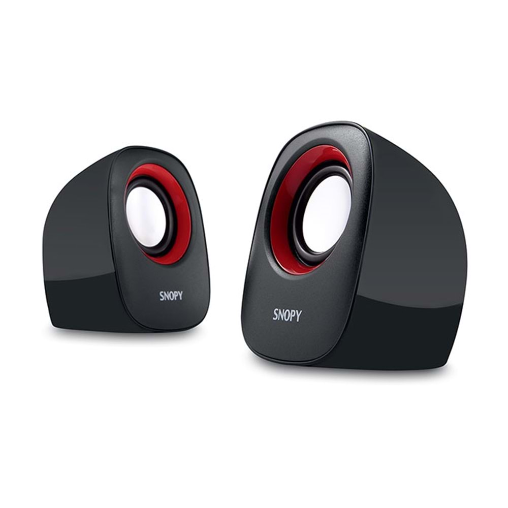 Hoparlör Speaker 1+1 Snopy SN-120 Siyah-Kırmızı