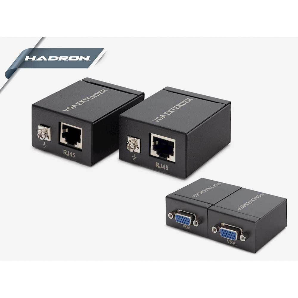 Rj45 To Vga Çevirici Extender 60 M. Hadron HD242 HDX1285