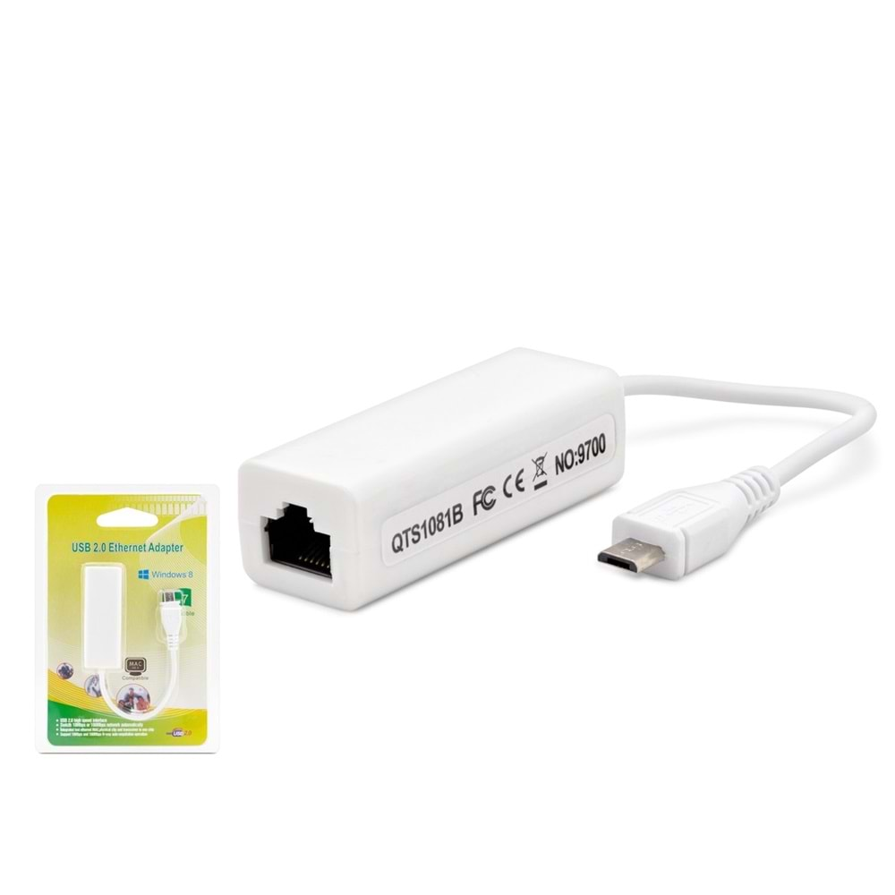 Ethernet Micro Çevirici Usb 2.0 Hadron HN2208