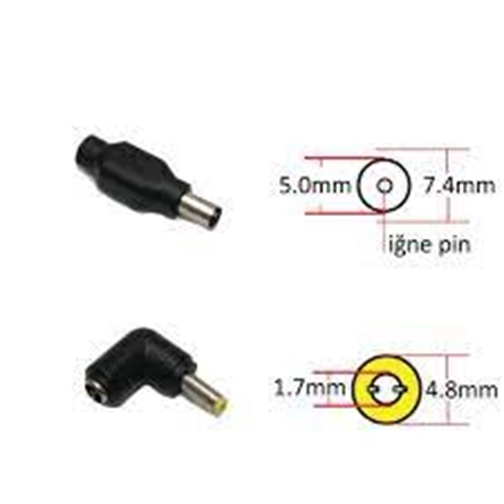 Notebook Adaptör Universal 18.5V Valx LU-185