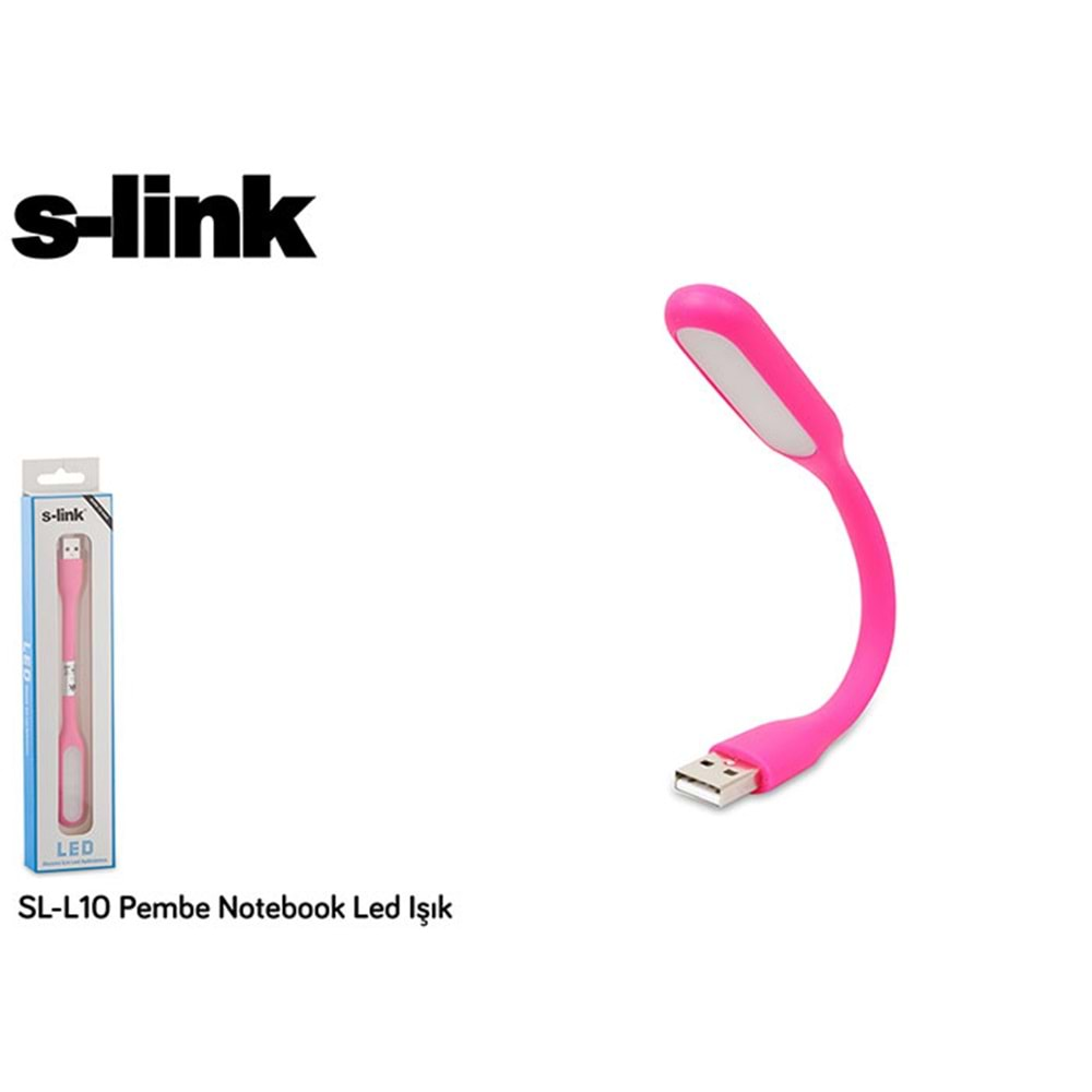 Led Usb Okuma Lambası S-link SL-L10 Pembe