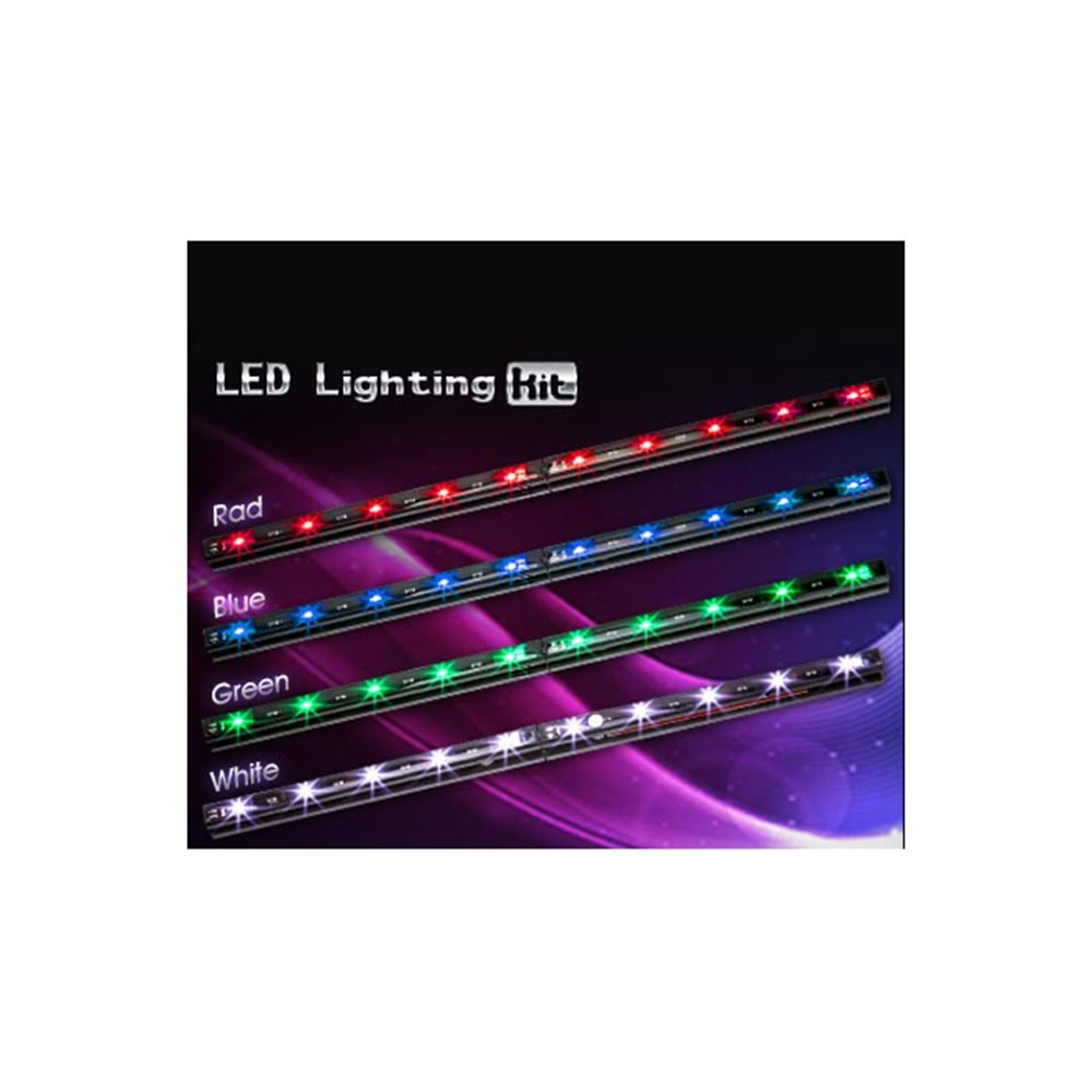 Kasa içi Aydınlatma 15cm 12V 5 Led Xigmatek CAS-E1LAA-U02 Xi-Ray Mavi