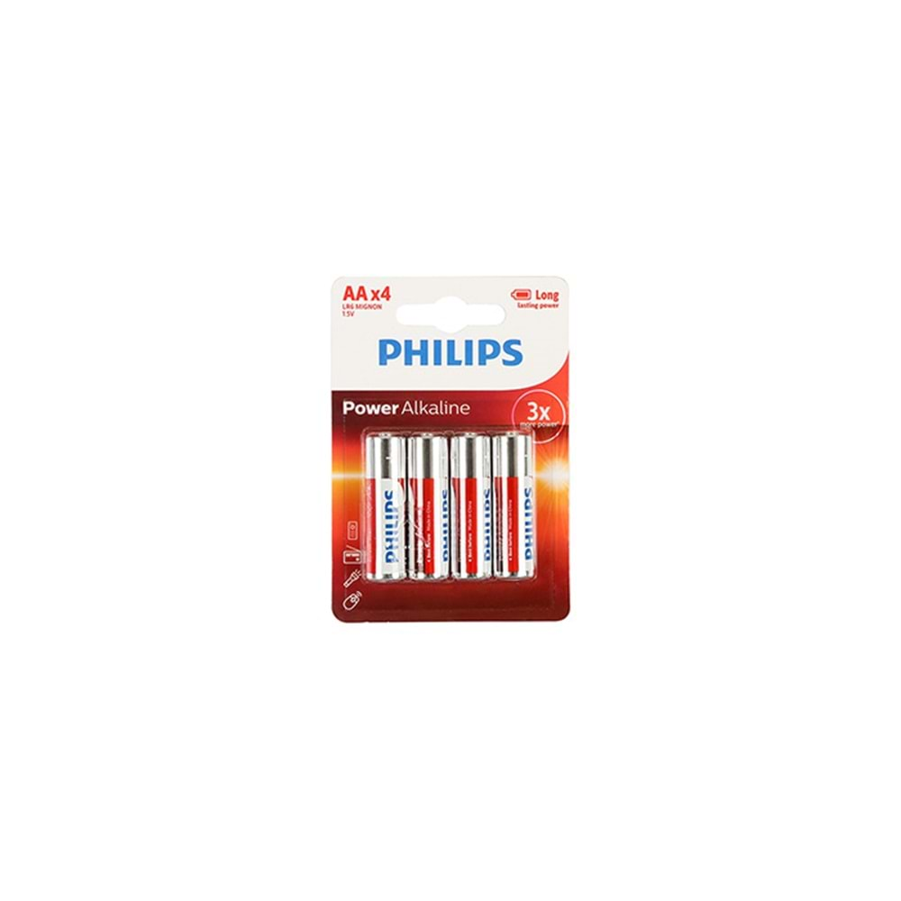 Pil Kalem 4 Lü Philips LR6P4B-97