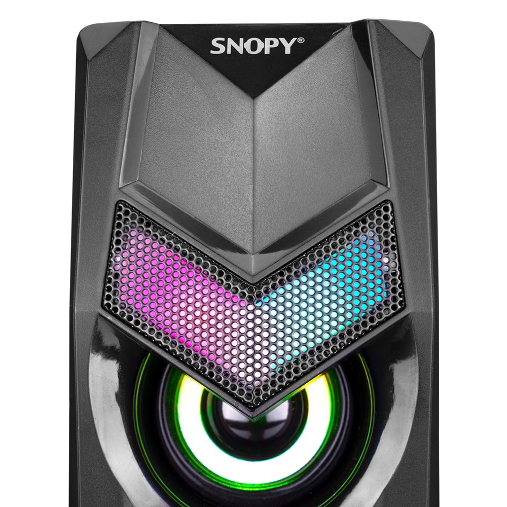 Hoparlör Speaker Usb 3Wx2 Rgb Ledli Snopy SN-X25