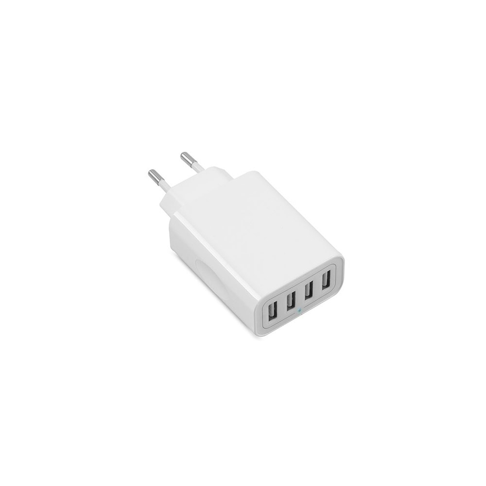 Şarj Kafa Çoklu 4 USB Smart Port 5V 5.6A S-link SW-C8 Beyaz