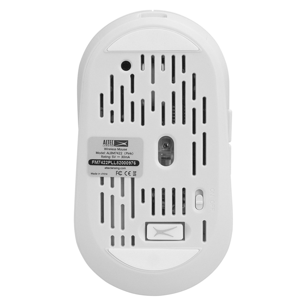 Mouse Kablosuz Şarj Edilebilir 1600 Dpi Altec Lansing ALBM7422 Beyaz