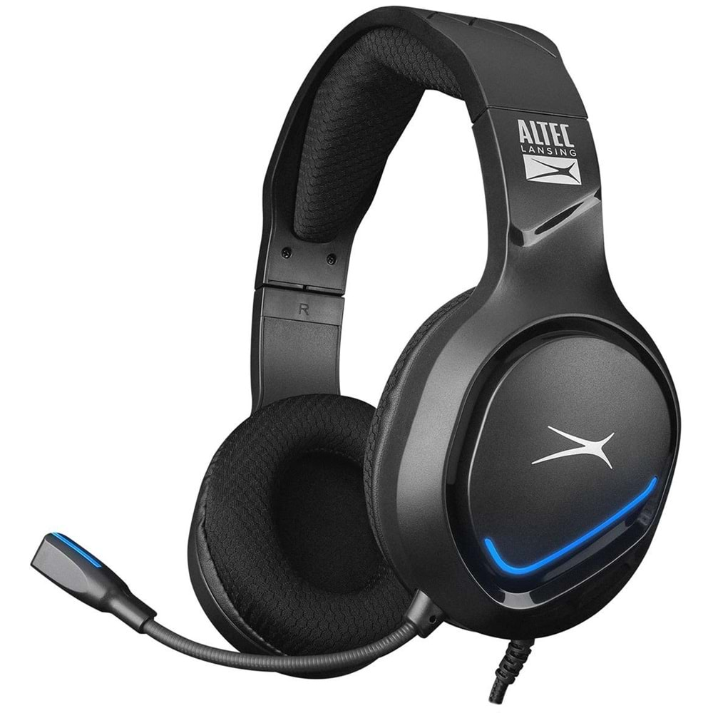 Kulaklık Mikrofonlu Oyuncu Mavi Ledli PS4/XBOX/Mobil Uyumlu Altec Lansing ALGH9603 5iyah