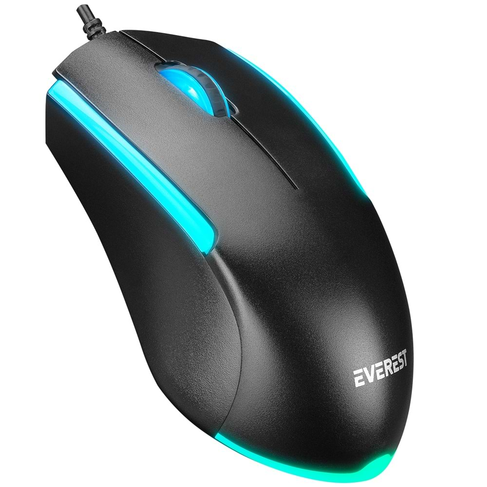 Klavye Mouse Set Oyuncu Rainbow Aydınlatmalı Everest KM-R59 FORZA PLUS