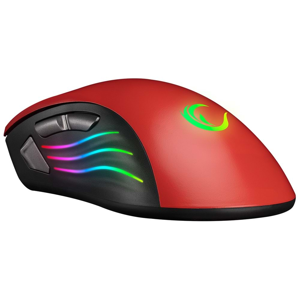 Mouse Oyuncu RGB Ledli 7 Tuşlu Makrolu 6400 Dpi Rampage SMX-R33 Limbo Kırmızı