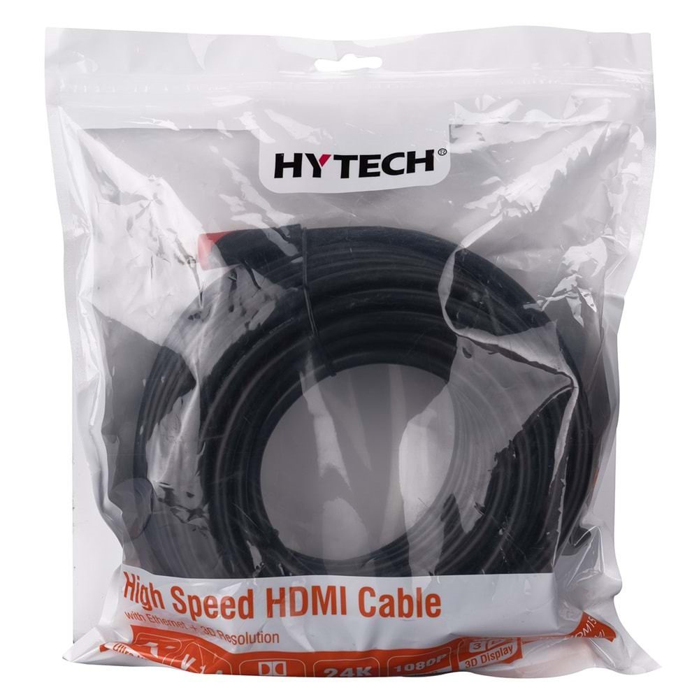 Hdmı Kablo 15M Altın Uçlu 24K 1.4 Ver. Hytech HY-HDM15