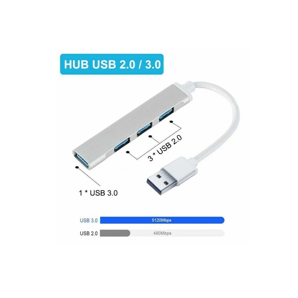 Usb Çoğaltıcı 4 Port Usb 3.0 Platoon PL-5550