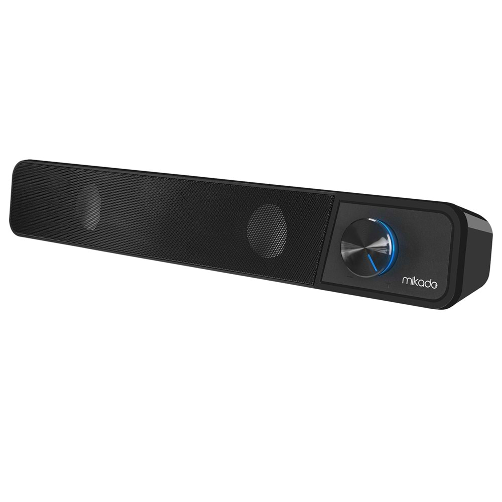 Hoparlör Soundbar Led Işıklı 3Wx2 Mikado MD-69S Siyah