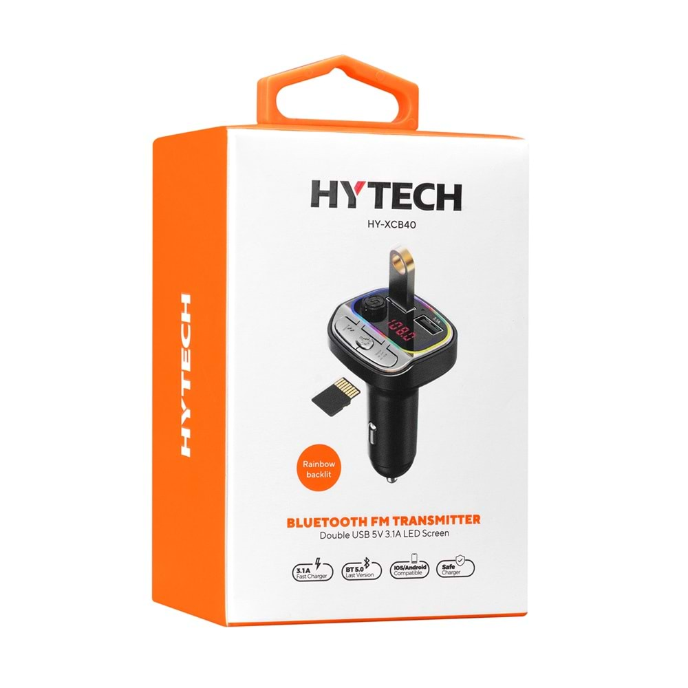 Fm Transmitter Bluetooth Sd Destekli Hytech HY-XCB40