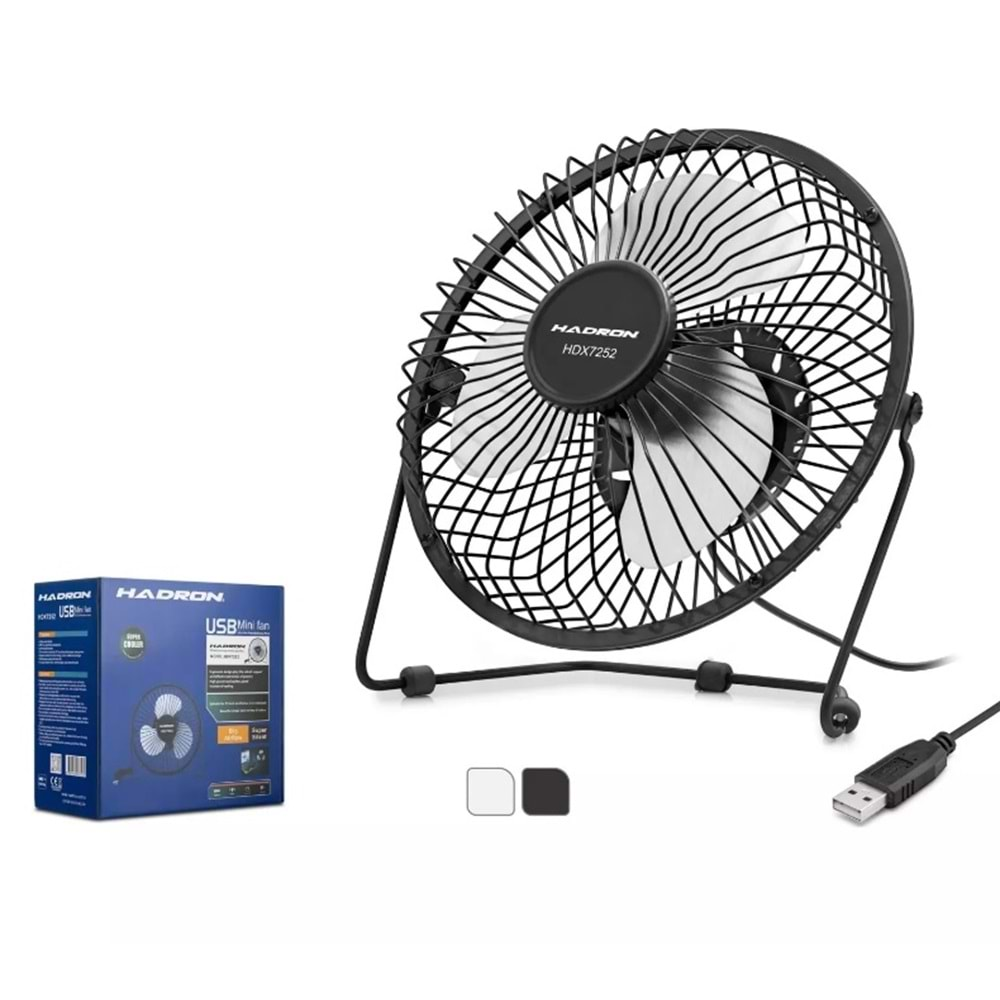 Fan Masaüstü Metal Usb 18 Cm Hadron HDX7252