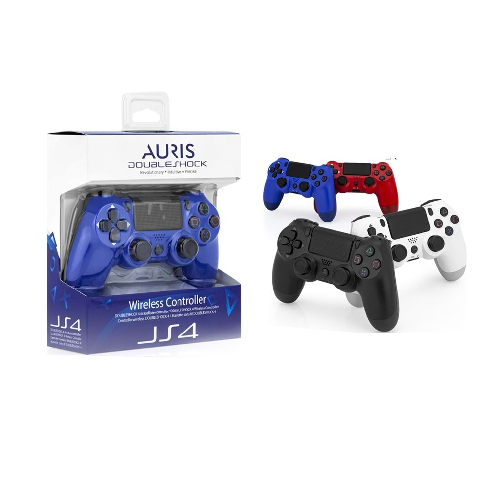 Kol Joystick PS4 Analog Titreşimli Bluetooth Auris ARS-JS4 Siyah