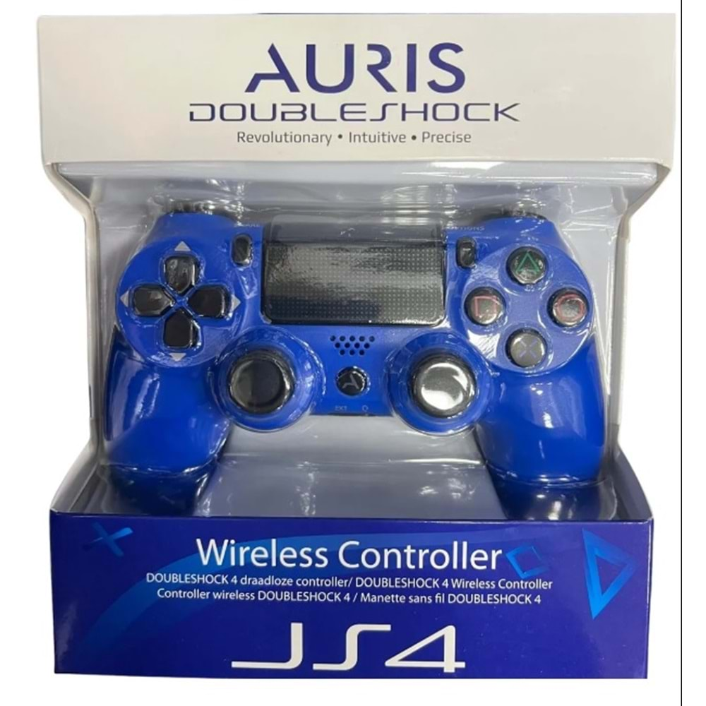 Kol Joystick PS4 Analog Titreşimli Bluetooth Auris ARS-JS4 Mavi