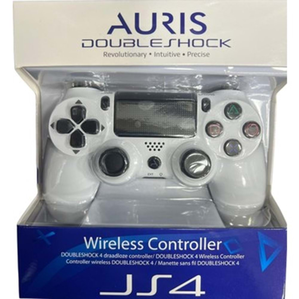 Kol Joystick PS4 Analog Titreşimli Bluetooth Auris ARS-JS4 Beyaz