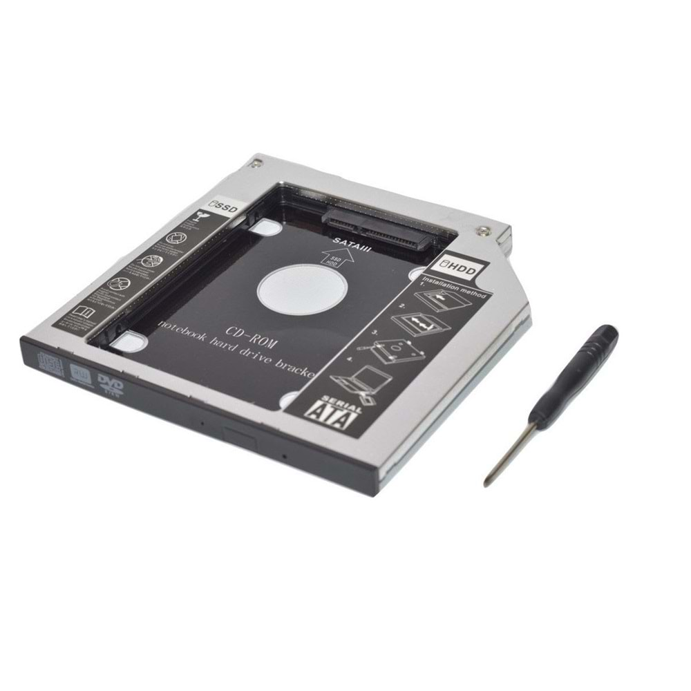 Hard Disk Dvd Kutusu Hdd Cady 9.5 MM Platoon PL-8889