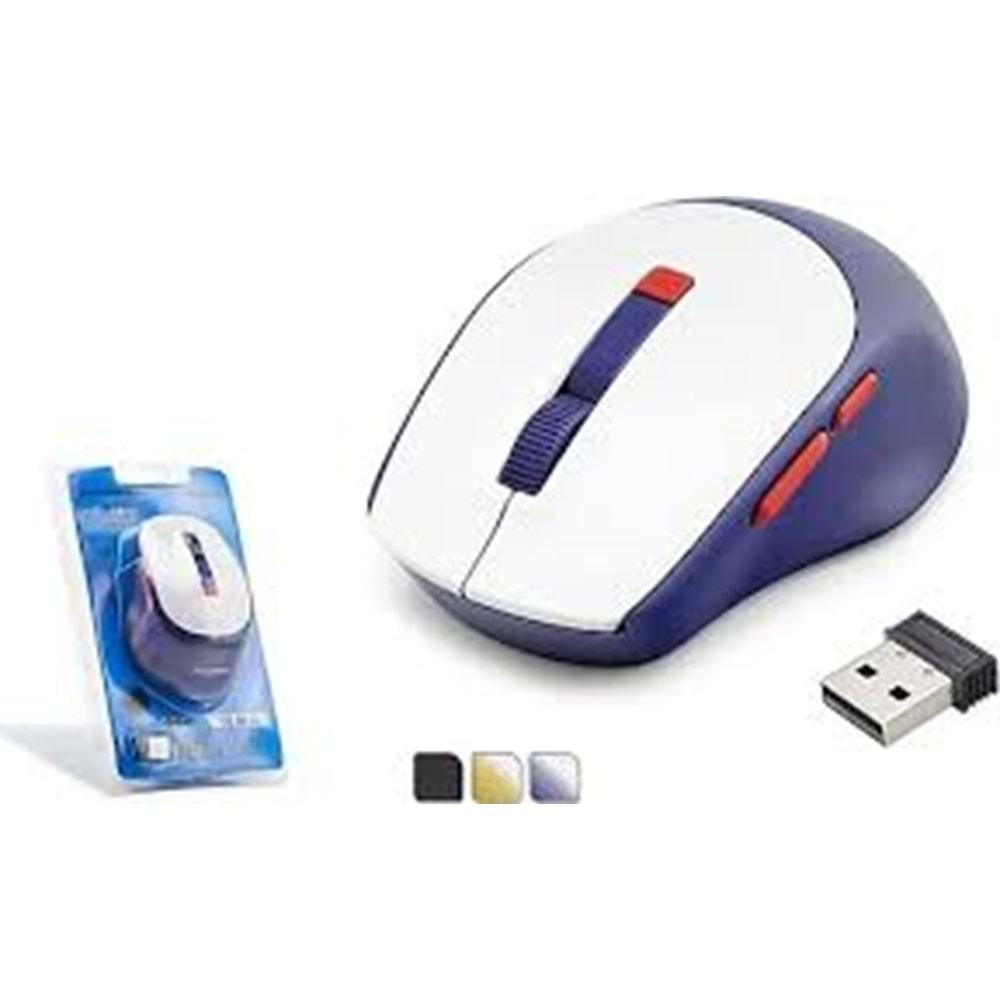 Mouse Kablosuz 1600 Dpi Hadron HDX3408 Siyah