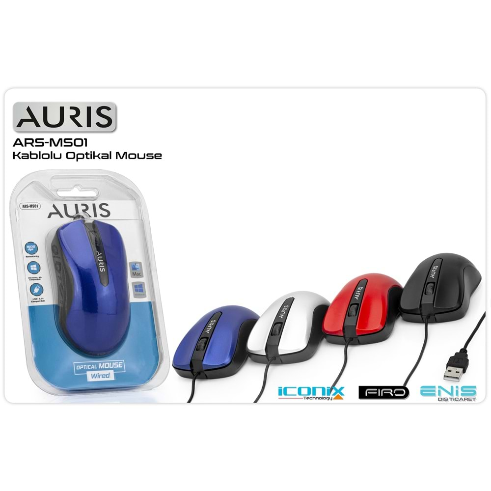 Mouse Auris ARS-MS01 Siyah