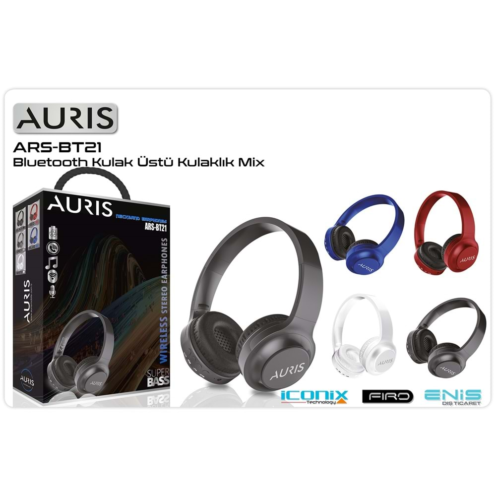 Kulaklık Bluetooth Sd Kart 2.4 Ghz Auris BT21