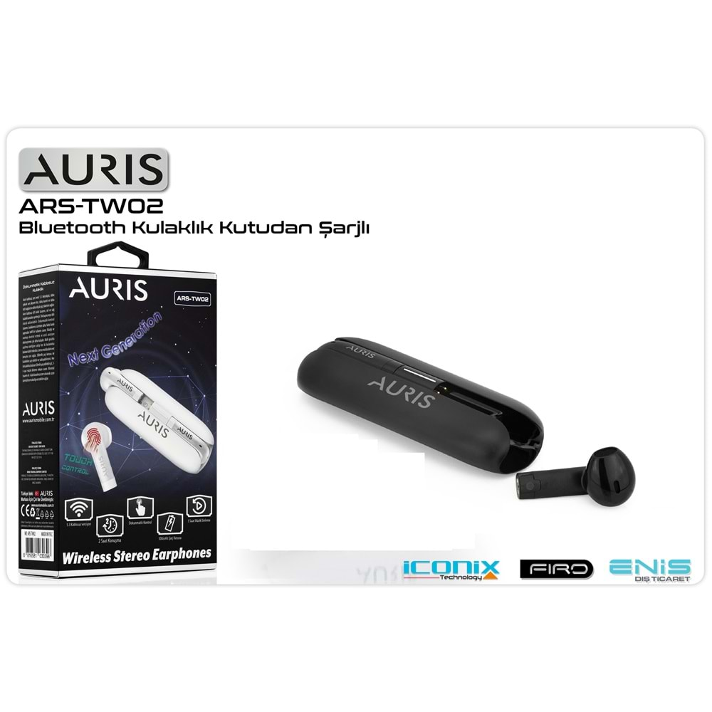 Kulaklık Bluetooth Auris ARS-TW02 Krem