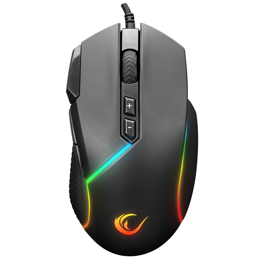 Mouse Oyuncu Gaming Led Işıklı 8 Makro+Extra Atış Tuşlu 12800 Dpi Rampage SMX-G39 COMFORT