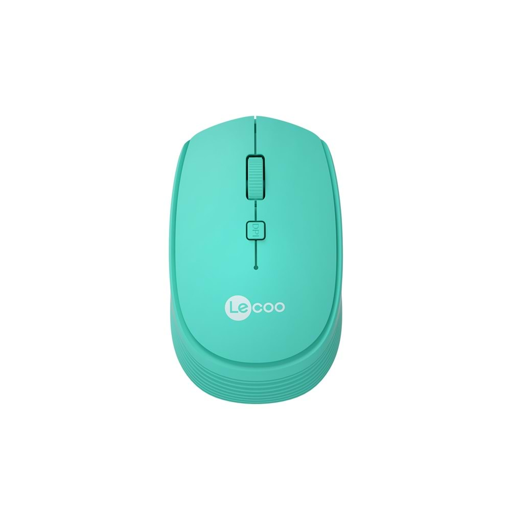 Mouse Kablosuz 1600 DPI Lenovo Lecoo WS202 Turkuaz