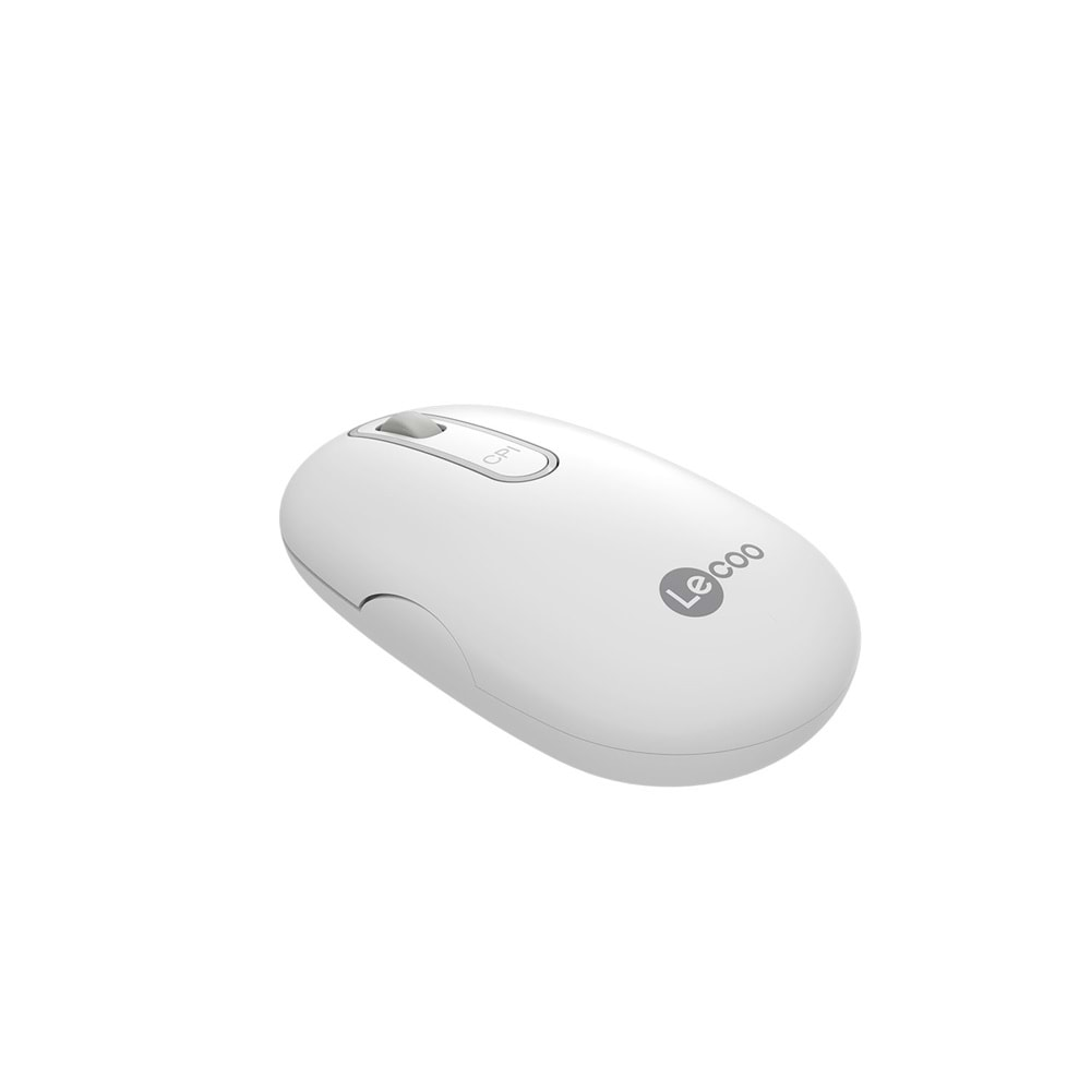 Mouse Kablosuz 1600 DPI Lenovo Lecoo WS207 Beyaz