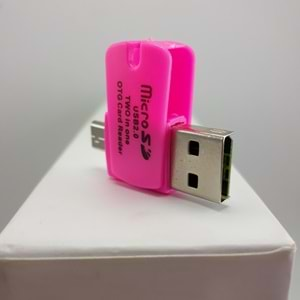 Kart Okuyucu Micro/Usb Hadron HD121 Pembe