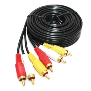 3Rca To 3Rca Görüntü Kablosu 5 Metre Teknogreen TK3R-005