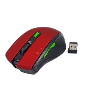 Mouse Kablosuz 2.4 Ghz Hadron HDX3404 Siyah-Kırmızı