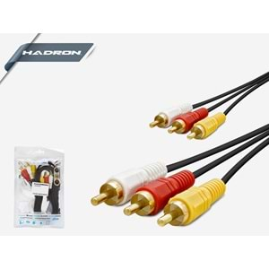 3Rca To 3Rca Görüntü Kablosu 10 M Hadron HD4620