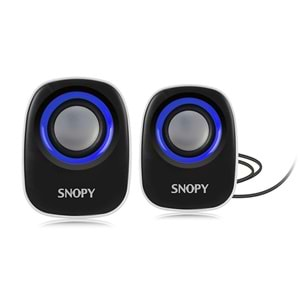 Hoparlör Speaker 1+1 Snopy SN-120 Beyaz-Mavi