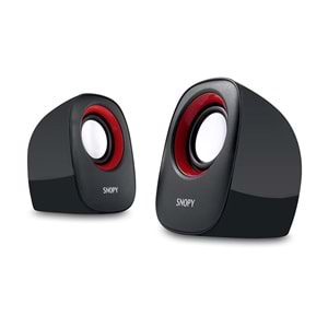 Hoparlör Speaker 1+1 Snopy SN-120 Siyah-Kırmızı