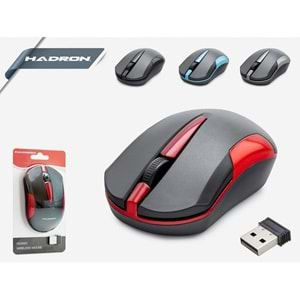 Mouse Kablosuz 2.4 Ghz Hadron HDX3407 Siyah-Kırmızı