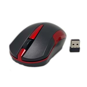 Mouse Kablosuz 2.4 Ghz Hadron HDX3407 Siyah-Kırmızı