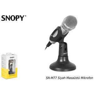 Mikrofon Masaüstü Ve El Snopy SN-M77 Siyah