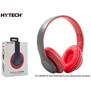 Kulaklık Bluetooth Sd Kart Destekli Hytech HY-XBK85 Kırmızı