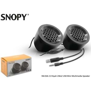 Hoparlör Speaker 1+1 2Wx2 Snopy SN-03A Siyah