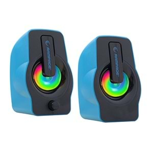 Hoparlör Speaker Usb 6W Rgb Ledli Rampage Falsetto RMS-G7 Mavi