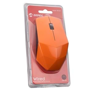 Mouse Optik 1200 Dpi Everest SM-201 Turuncu