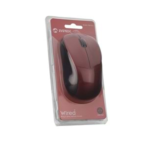 Mouse Optik 1200 Dpi Everest Sm-215 Kırmızı