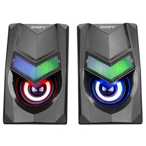 Hoparlör Speaker Usb 3Wx2 Rgb Ledli Snopy SN-X25