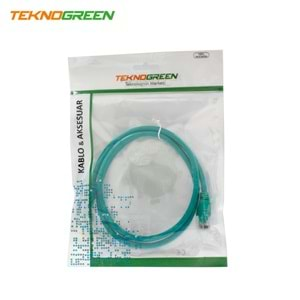 Ethernet Patch Kablo Cat 6 1 Metre Yeşil Teknogreen TKC-001Y