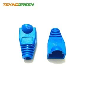 RJ45 Jack Kılıf 100'Lü Paket Teknogreen TKJ-45PB Mavi