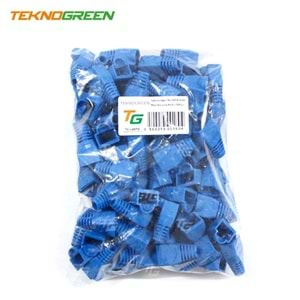 RJ45 Jack Kılıf 100'Lü Paket Teknogreen TKJ-45PB Mavi