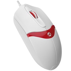 Mouse Optik 3D 1200 Dpi Everest Sm-220 Beyaz Kırmızı